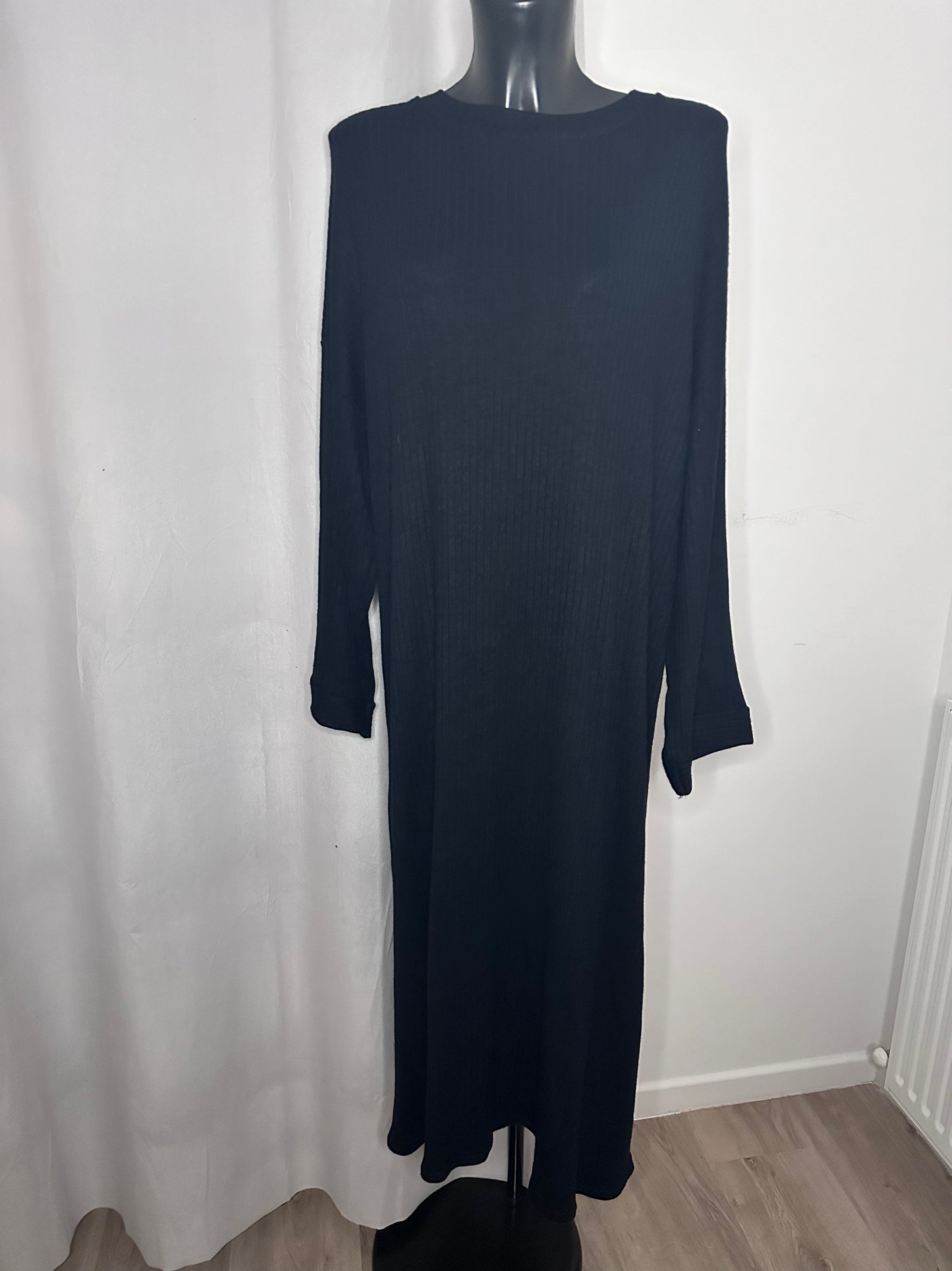 Abaya laine noire