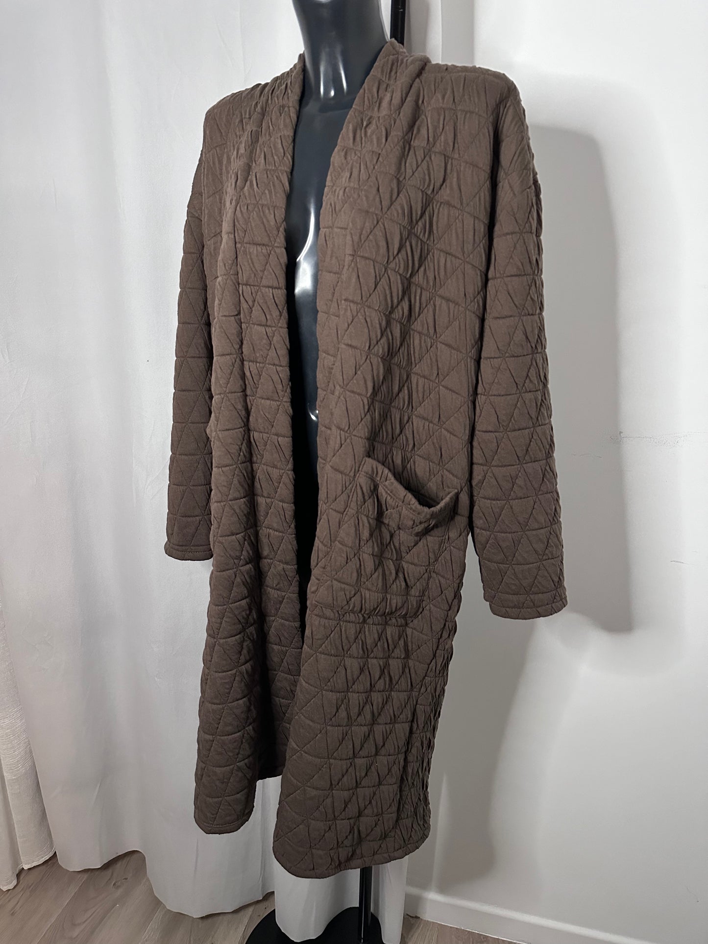 Manteau matelassé marron