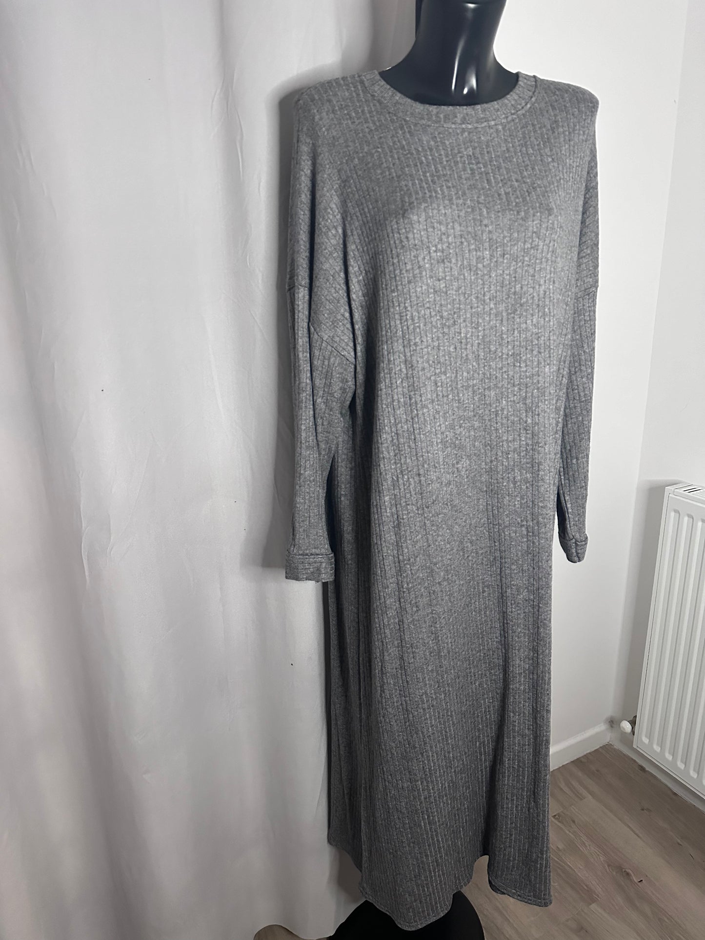 Abaya laine grise