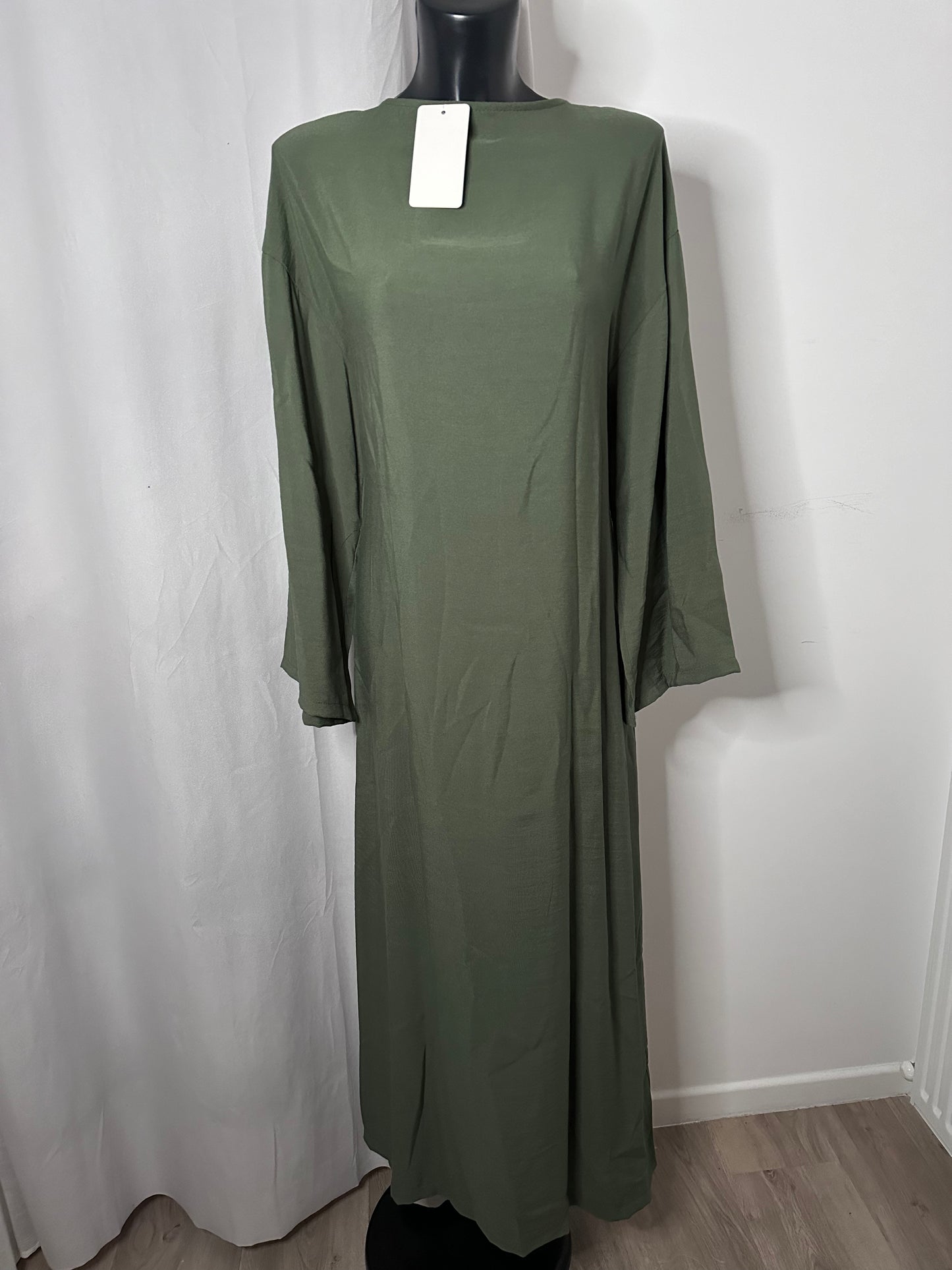 Abaya à fils kaki