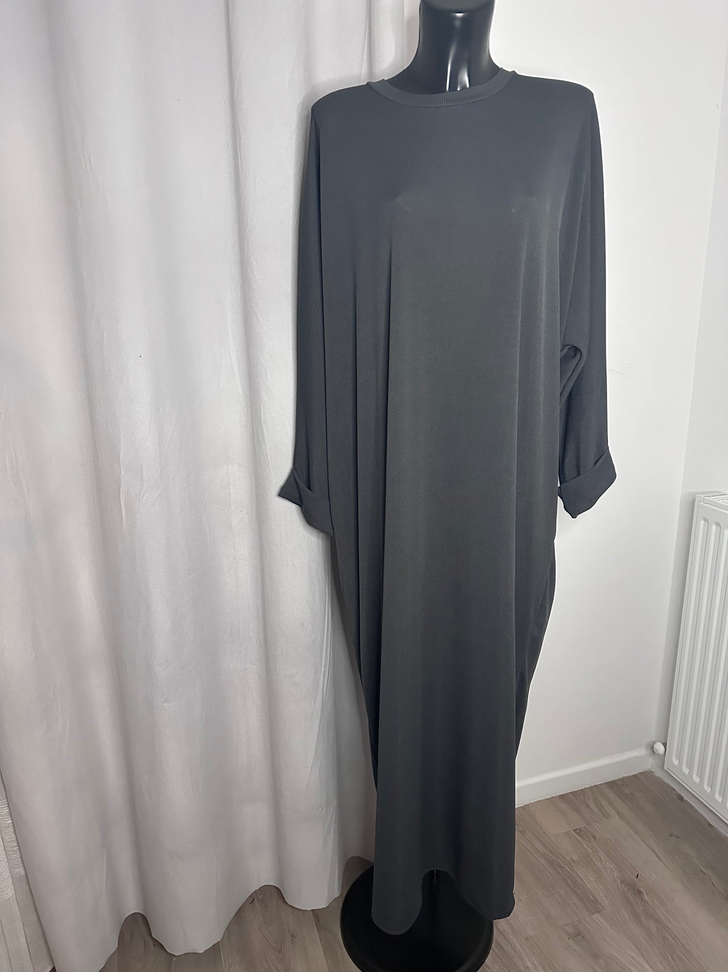 Abaya street grise foncé