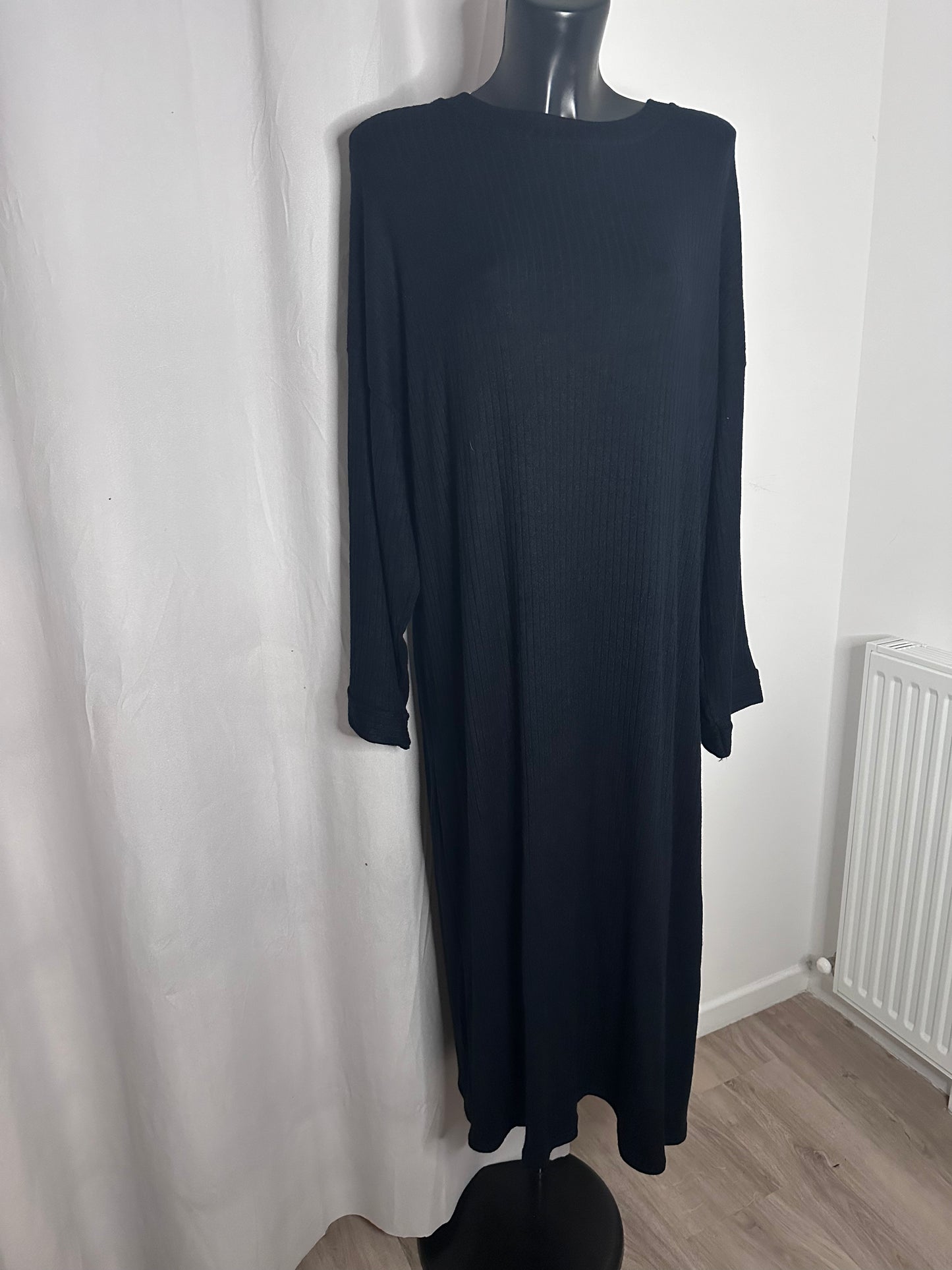 Abaya laine noire
