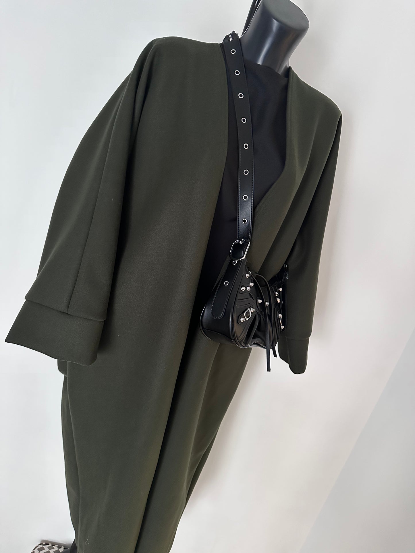 Kimono manteau kaki